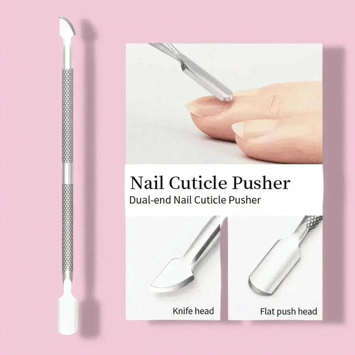 Pousse - Cuticules Acier Double - Embout - Saylana