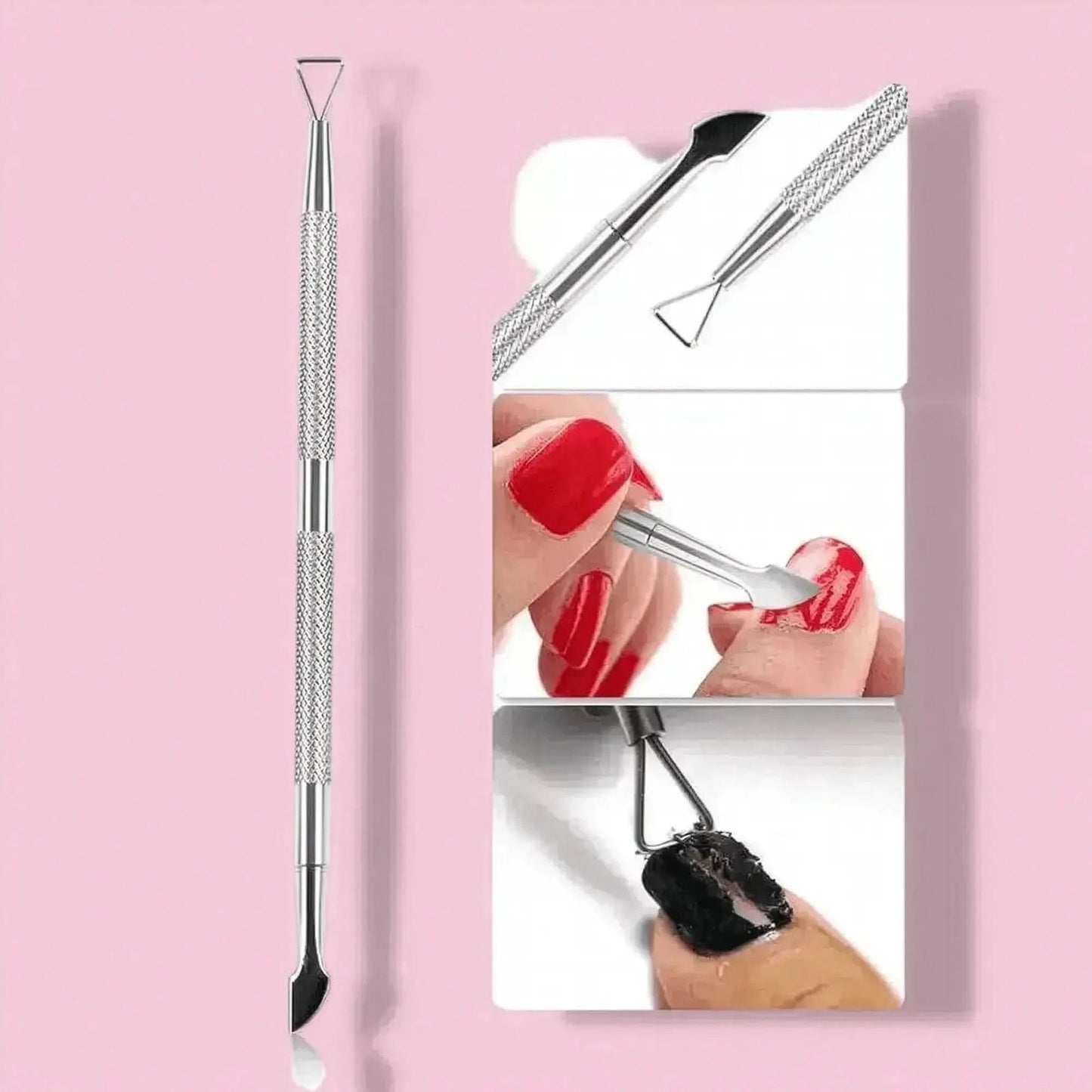 Pousse - Cuticules Acier Double - Embout - Saylana