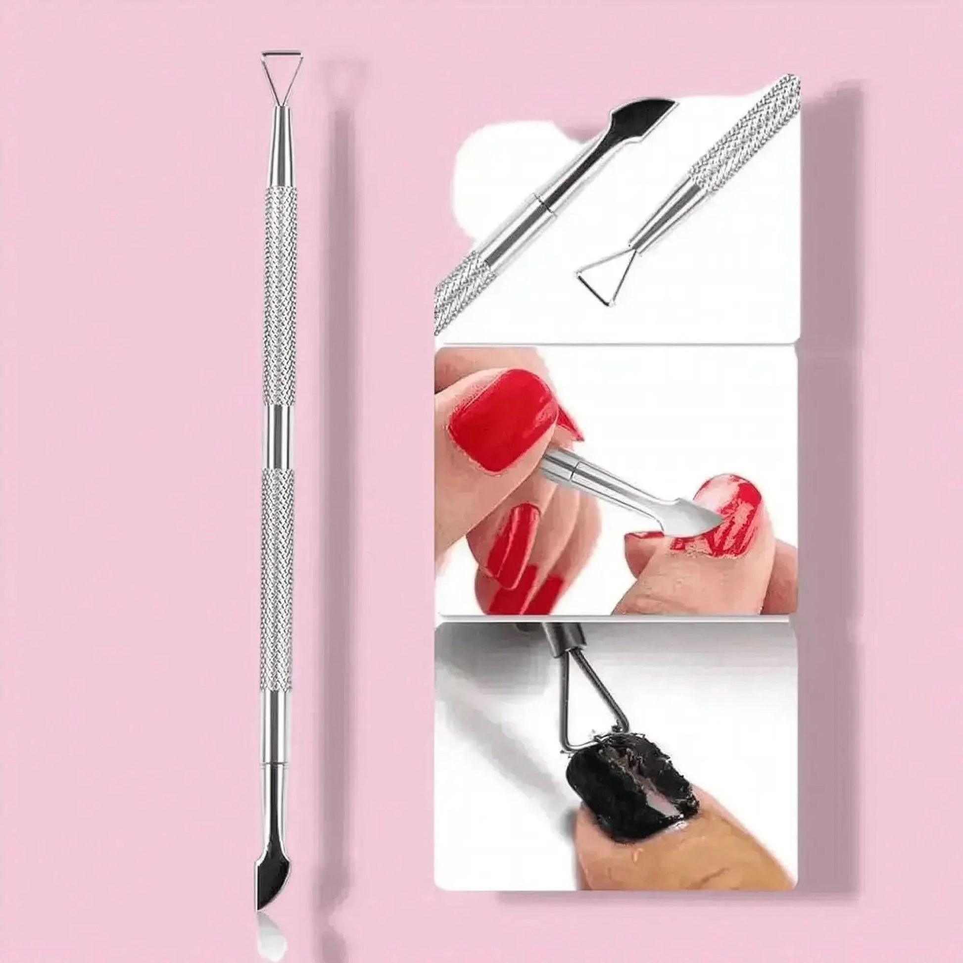 Pousse - Cuticules Acier Double - Embout - Saylana