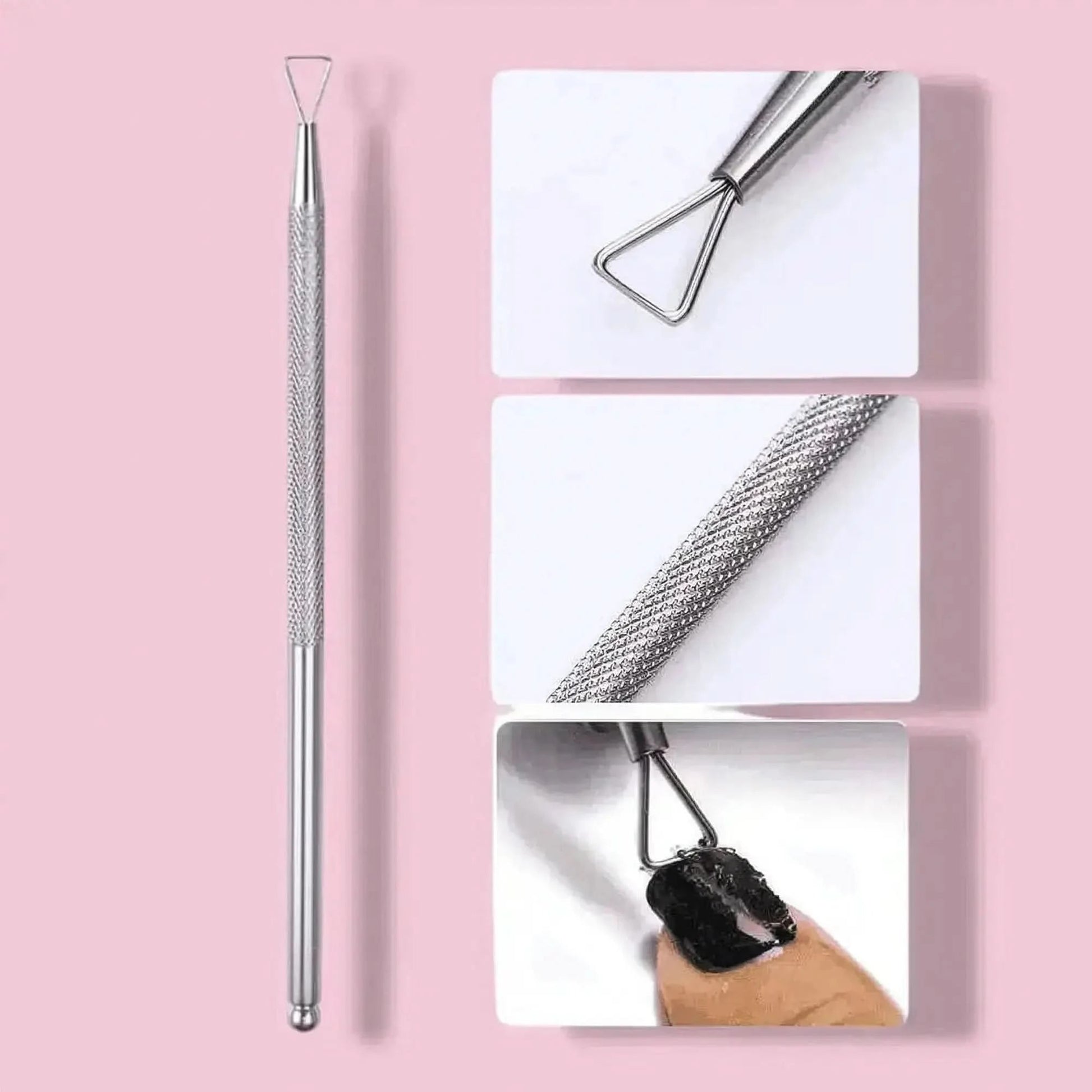 Pousse - Cuticules Acier Double - Embout - Saylana