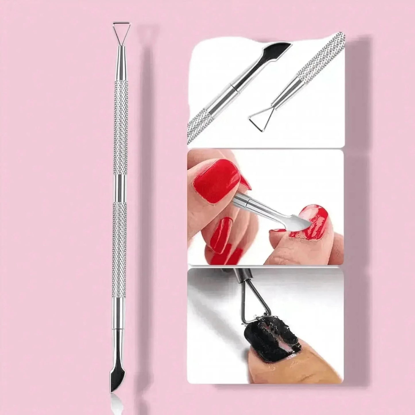 Pousse - Cuticules Acier Double - Embout - Saylana