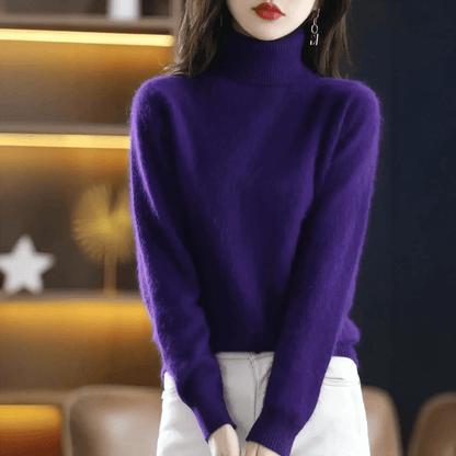 Pull Col Roulé Cachemire Visón - Saylana