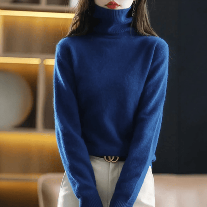 Pull Col Roulé Cachemire Visón - Saylana