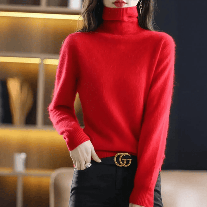 Pull Col Roulé Cachemire Visón - Saylana