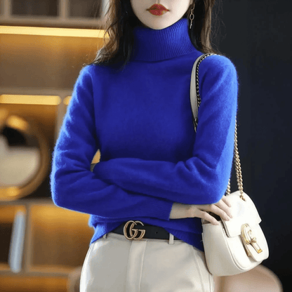 Pull Col Roulé Cachemire Visón - Saylana