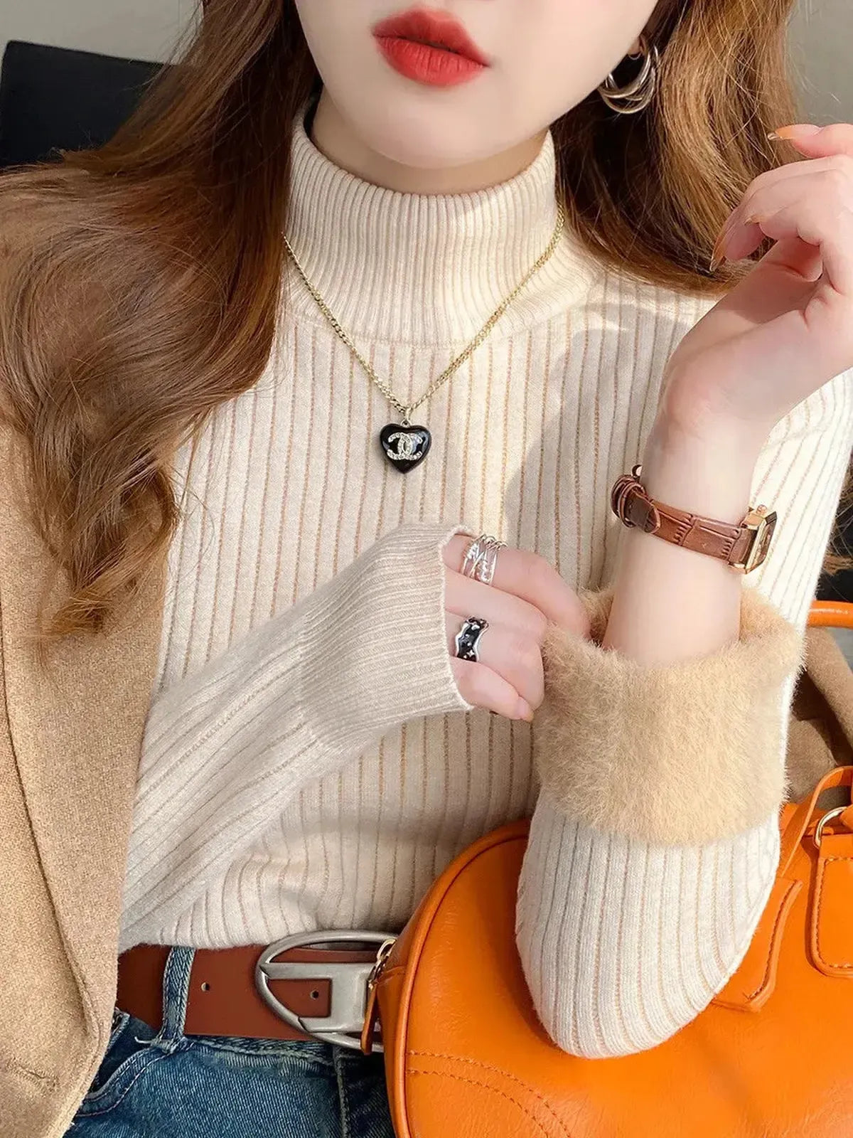 Pull Col Roulé Hiver-Saylana