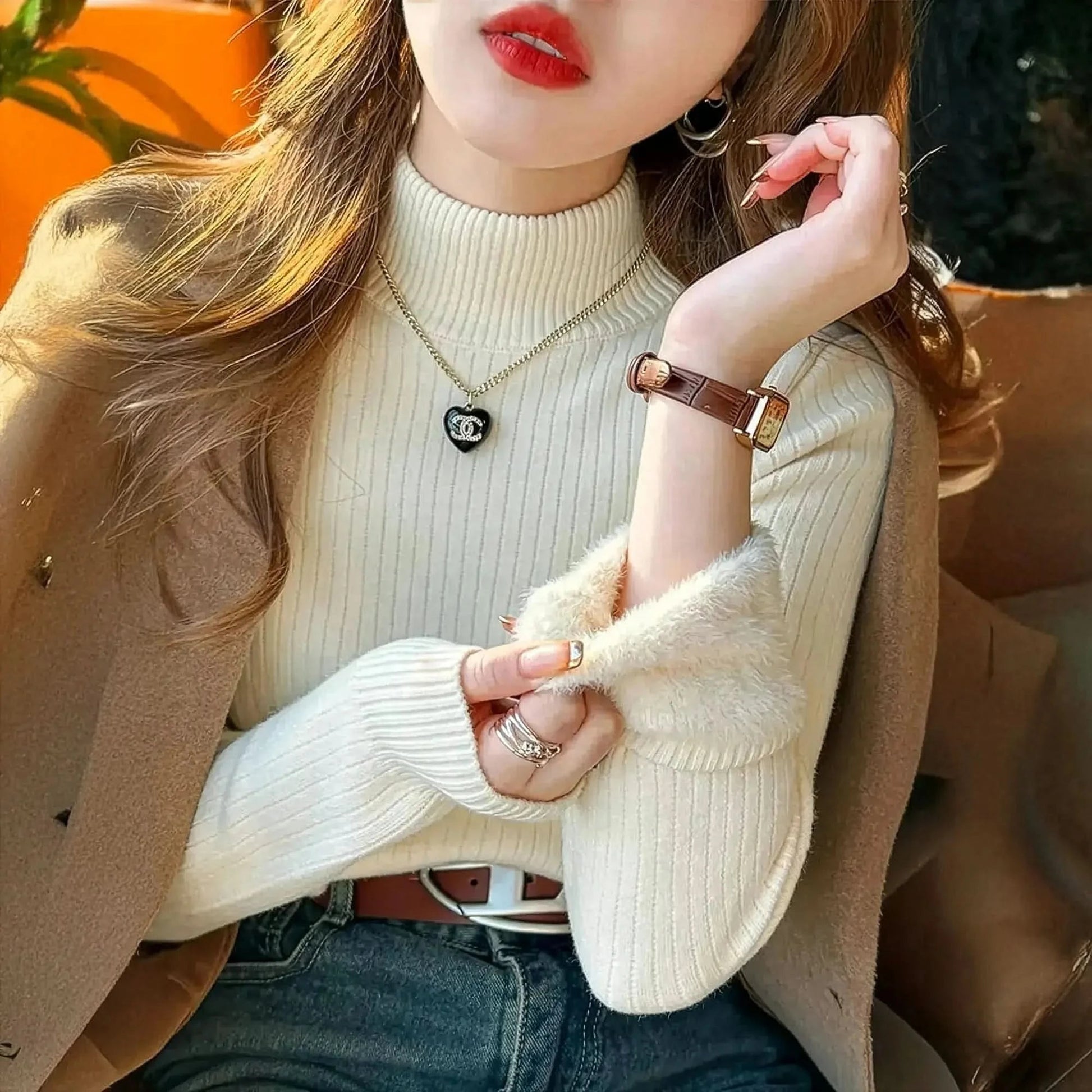 Pull Col Roulé Hiver - Saylana