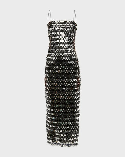 Robe Bohème Colorée à Sequins & Perles-Saylana