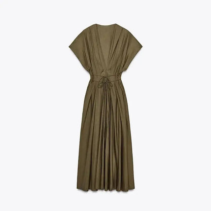 Robe Chic Plissée Taille Haute-Saylana