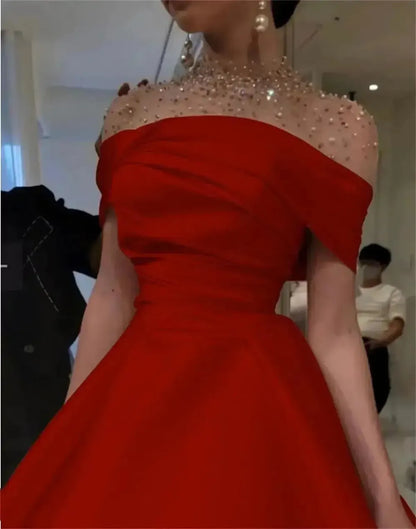 Robe de Bal Satin Élégante-Saylana