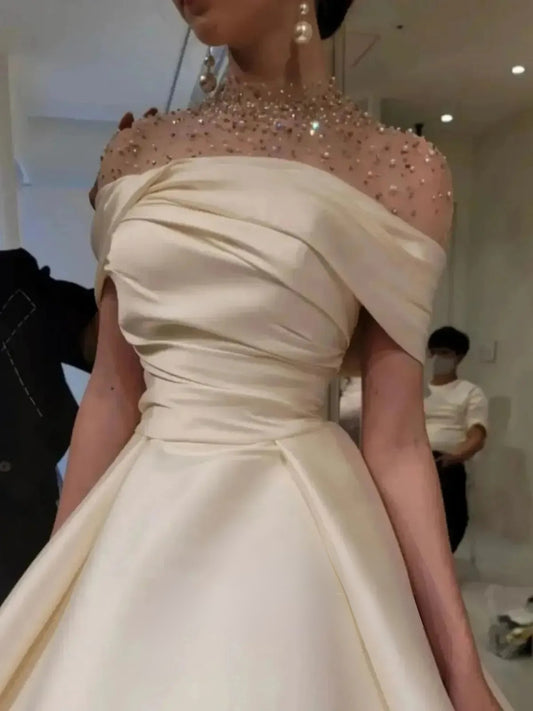 Elegant Satin Prom Dress