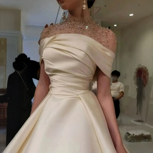 Robe de Bal Satin Élégante Saylana