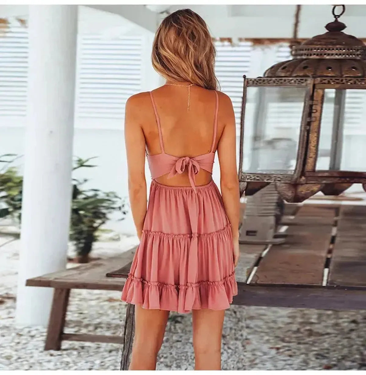 Robe d’Été Bretelles Dentelle-Saylana