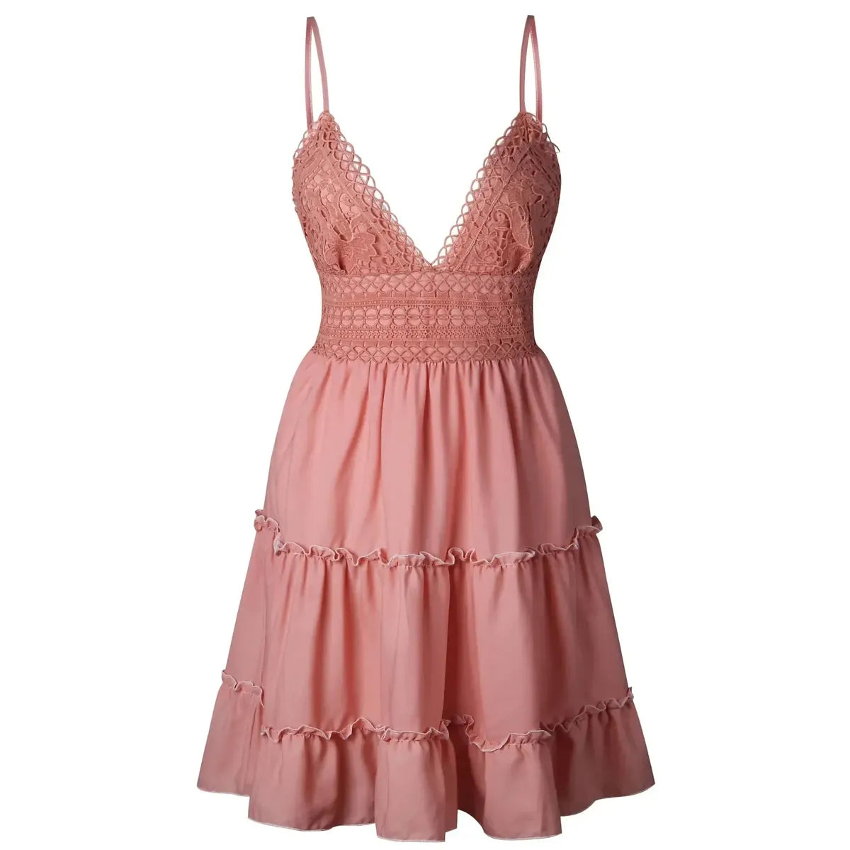 Robe d’Été Bretelles Dentelle-Saylana