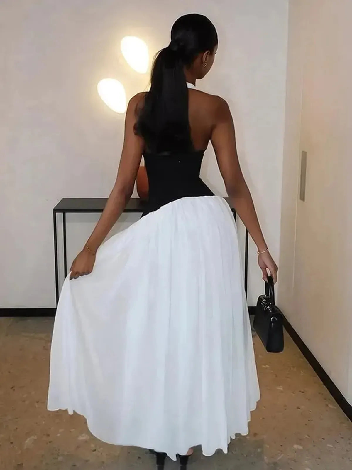 Robe Dos Nu Corset Élégante-Saylana