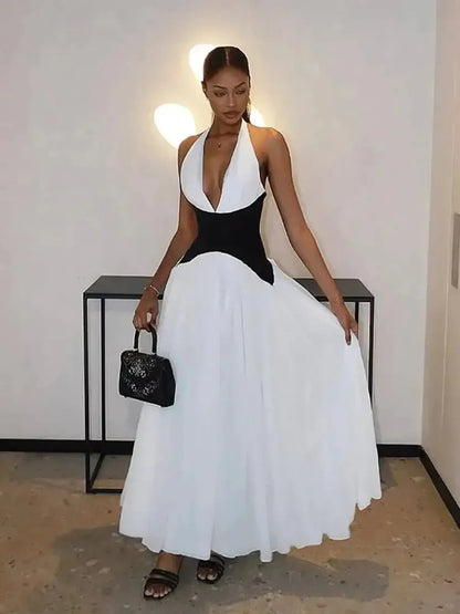 Robe Dos Nu Corset Élégante-Saylana