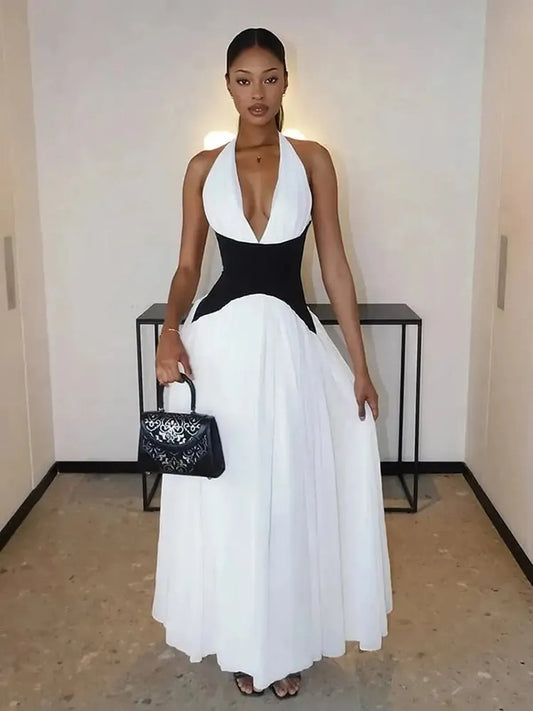 Robe Dos Nu Corset Élégante-Saylana