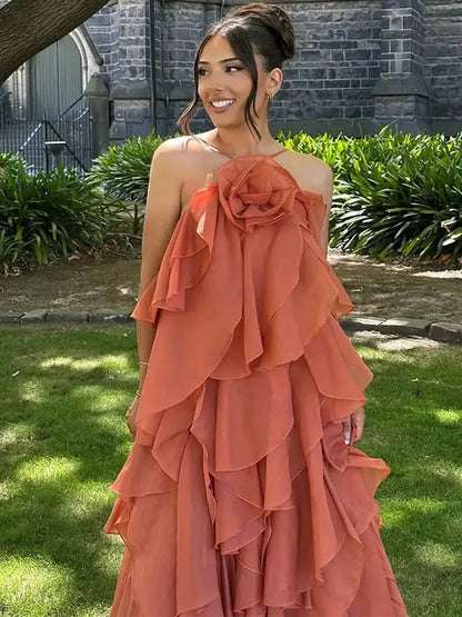 Robe Dos Nu Élégante-Saylana