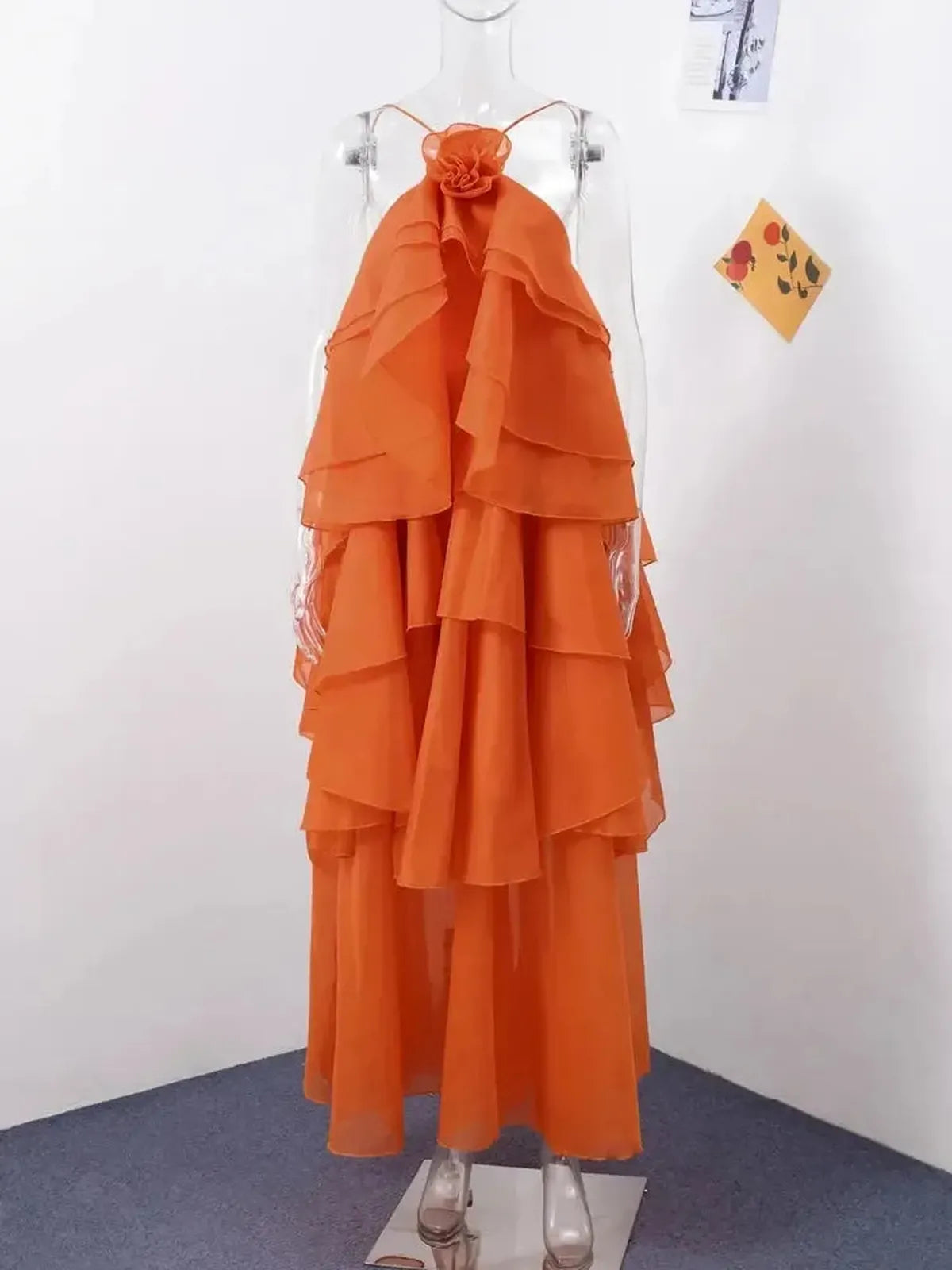 Robe Dos Nu Élégante-Saylana
