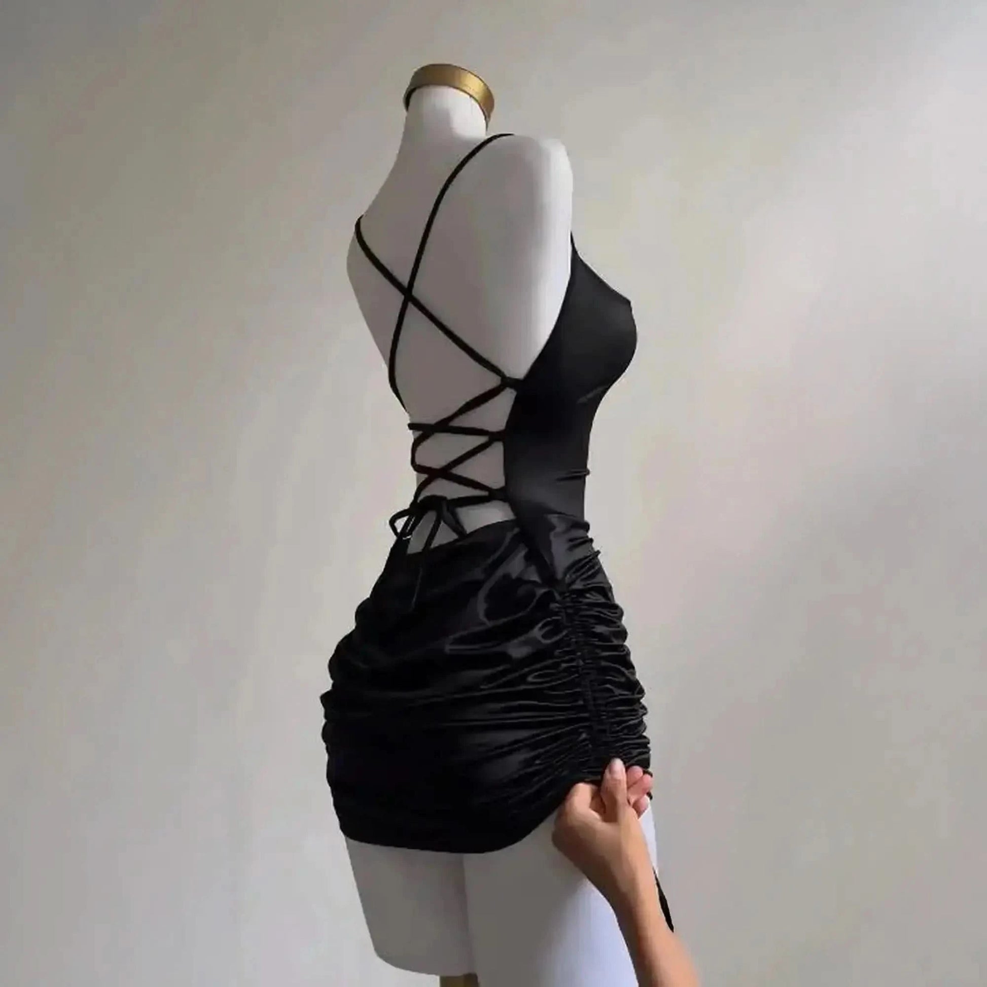 Robe dos nu lacets été - Saylana