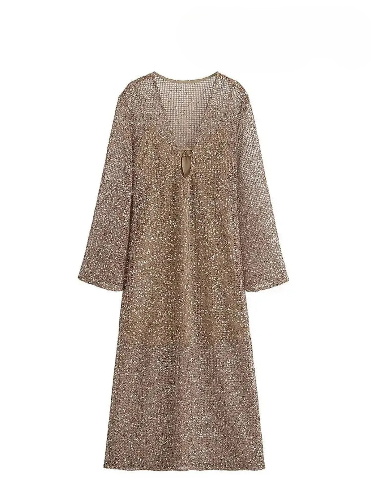 Robe Été Femme Élégante à Paillettes-Saylana
