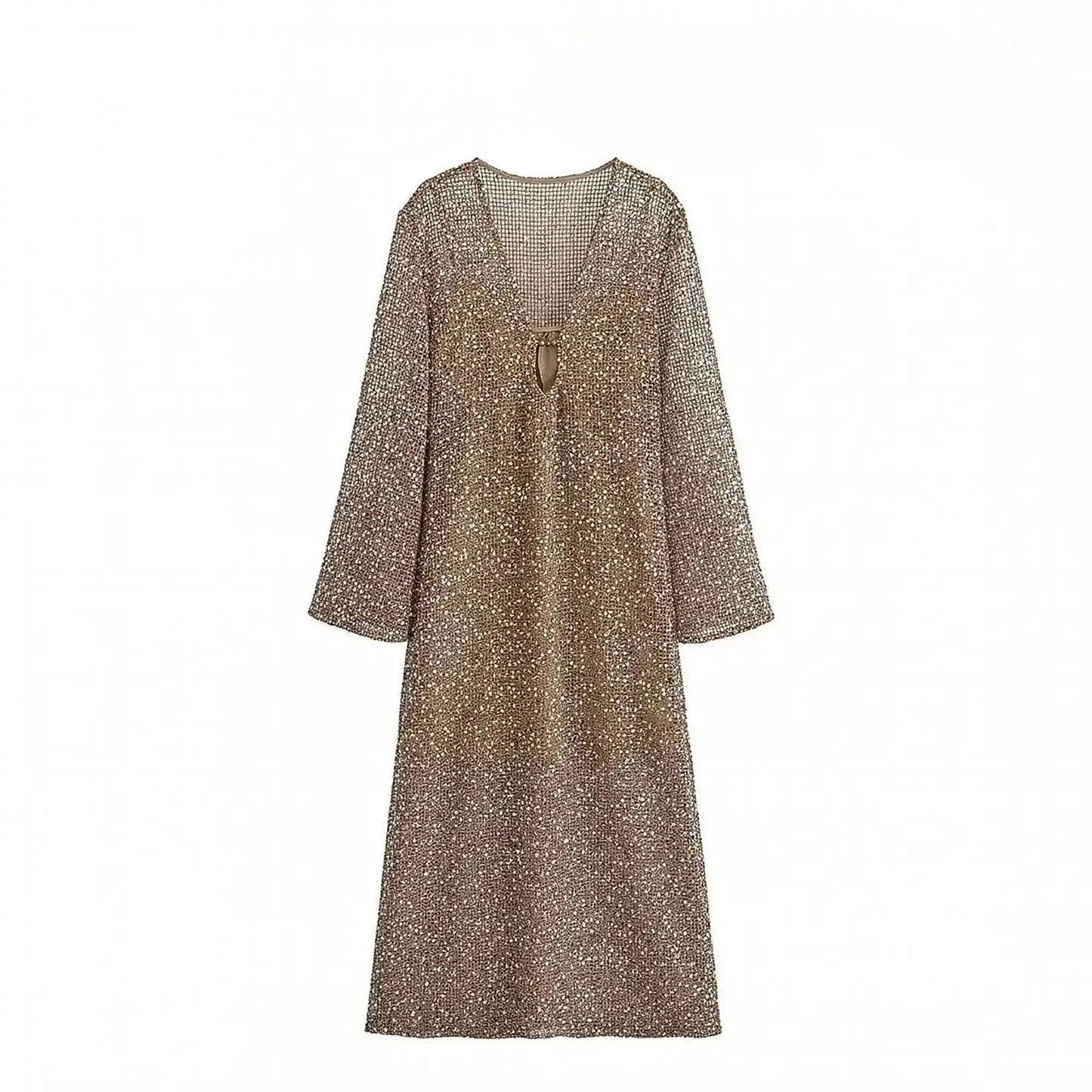 Robe Été Femme Élégante à Paillettes Saylana
