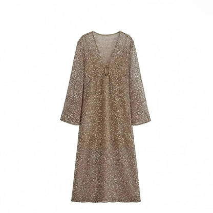 Robe Été Femme Élégante à Paillettes Saylana