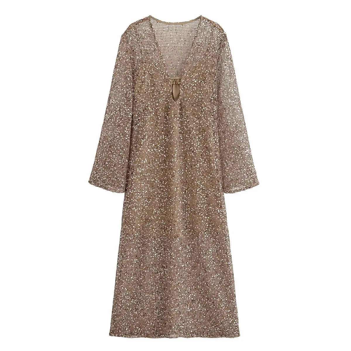 Robe Été Femme Élégante à Paillettes-Saylana