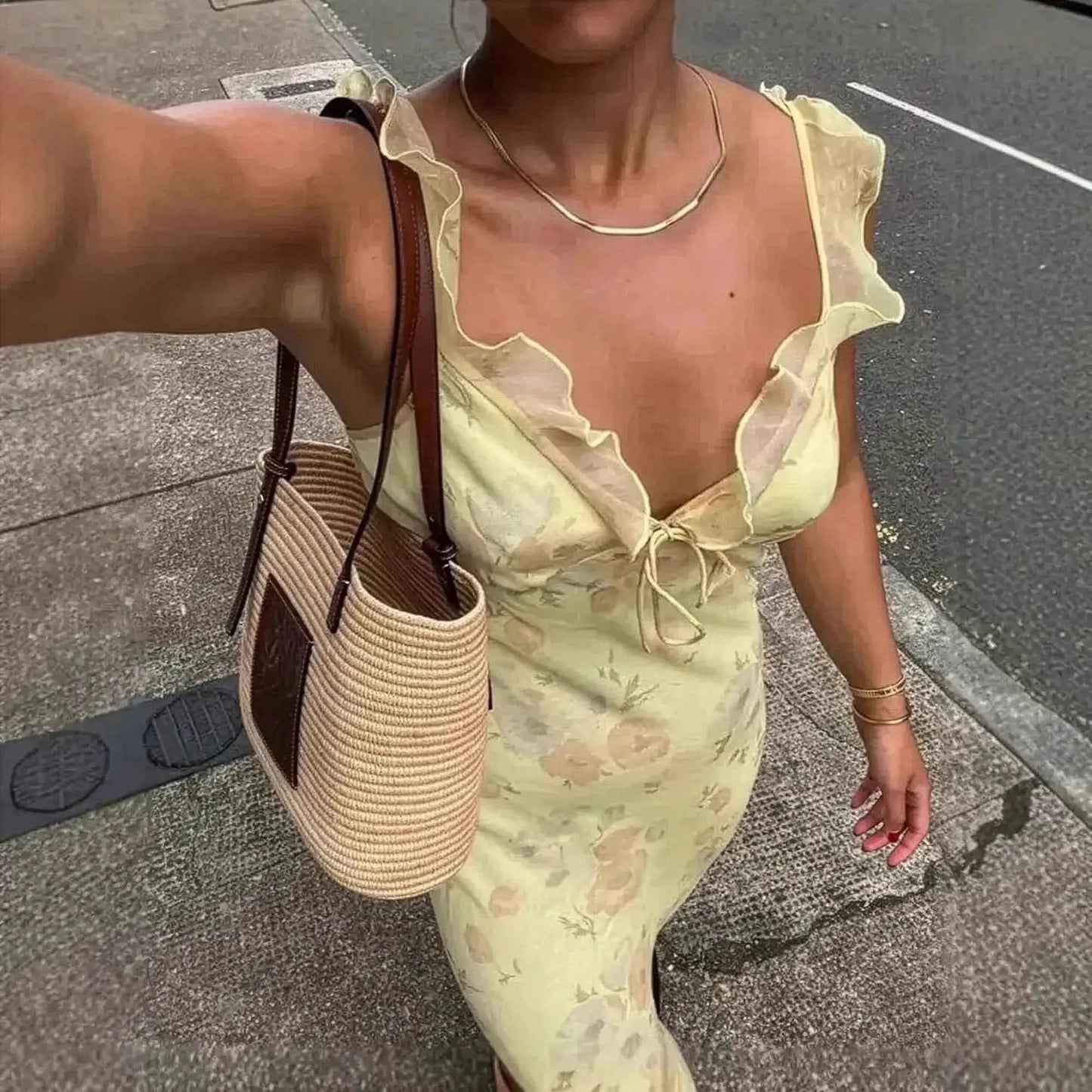 Robe Fleurie Dos Nu Été - Saylana