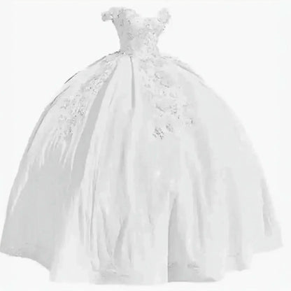 Robe Lavande Princesse 3D Fleurs - Saylana