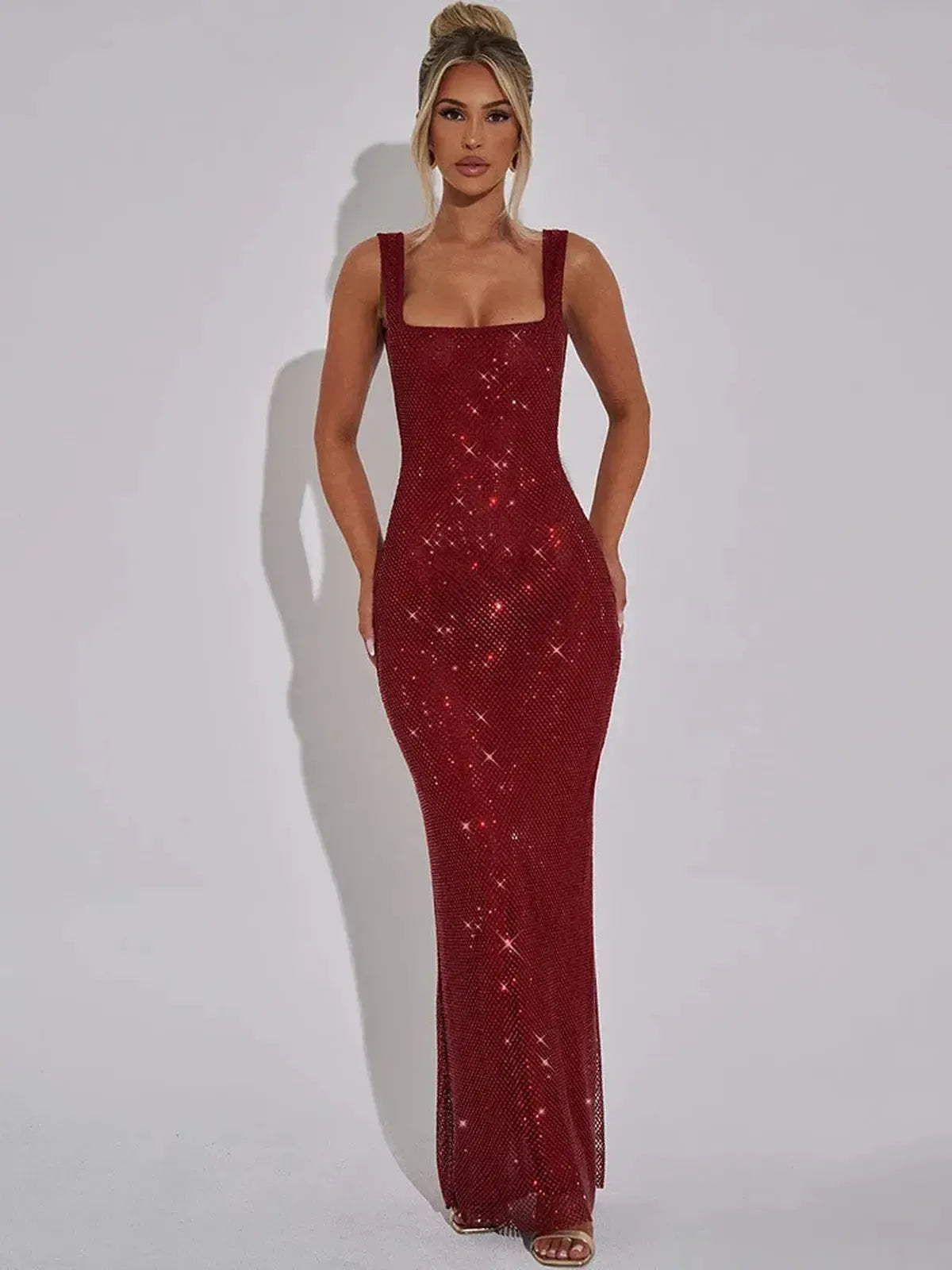 Robe Longue Brillante : Glam & Cintrée-Saylana