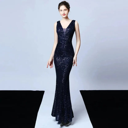 Robe Mermaid Sequins Soirée-Saylana
