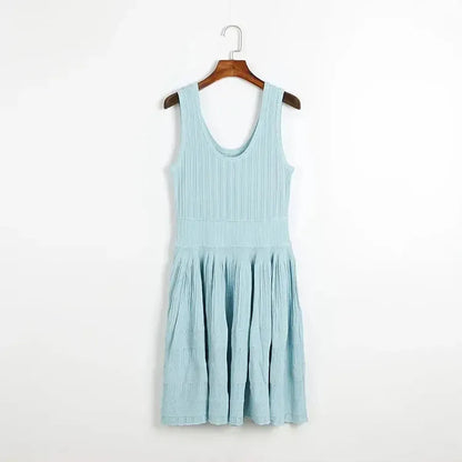 Robe Mini Sans Manches Chic-Saylana