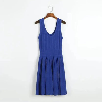 Robe Mini Sans Manches Chic-Saylana
