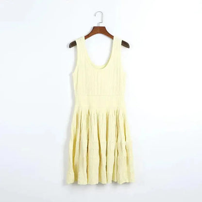 Robe Mini Sans Manches Chic-Saylana