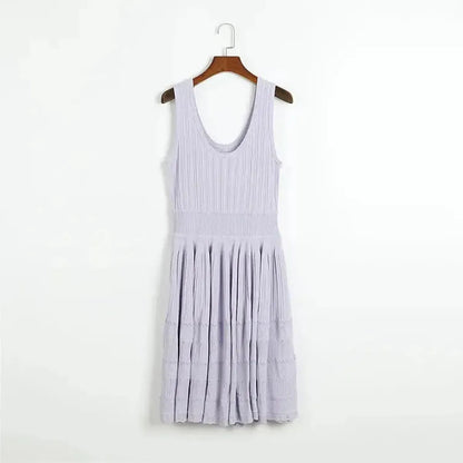 Robe Mini Sans Manches Chic-Saylana