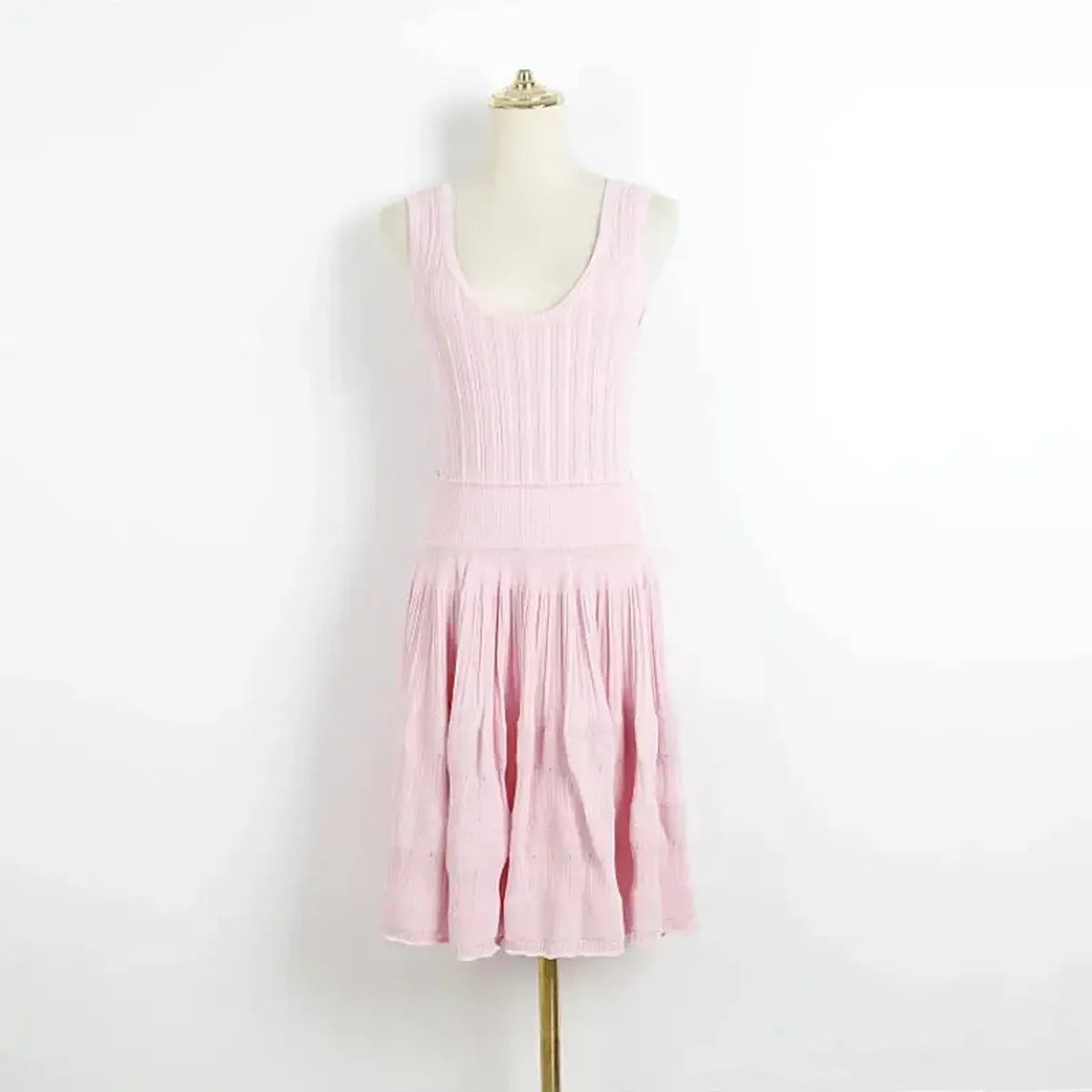 Robe Mini Sans Manches Chic-Saylana