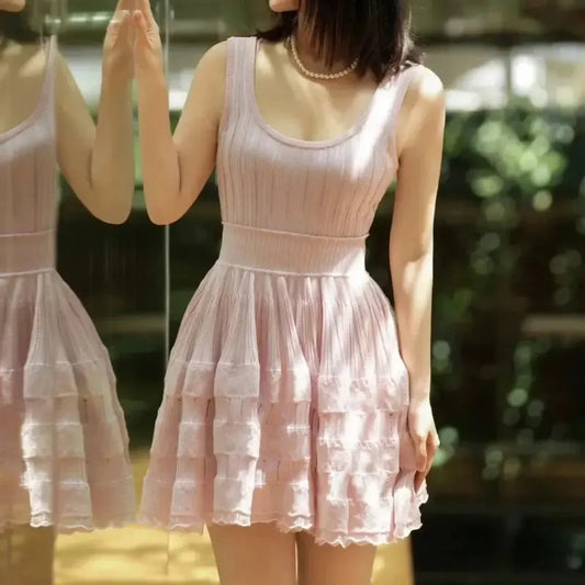 Robe Mini Sans Manches Chic-Saylana