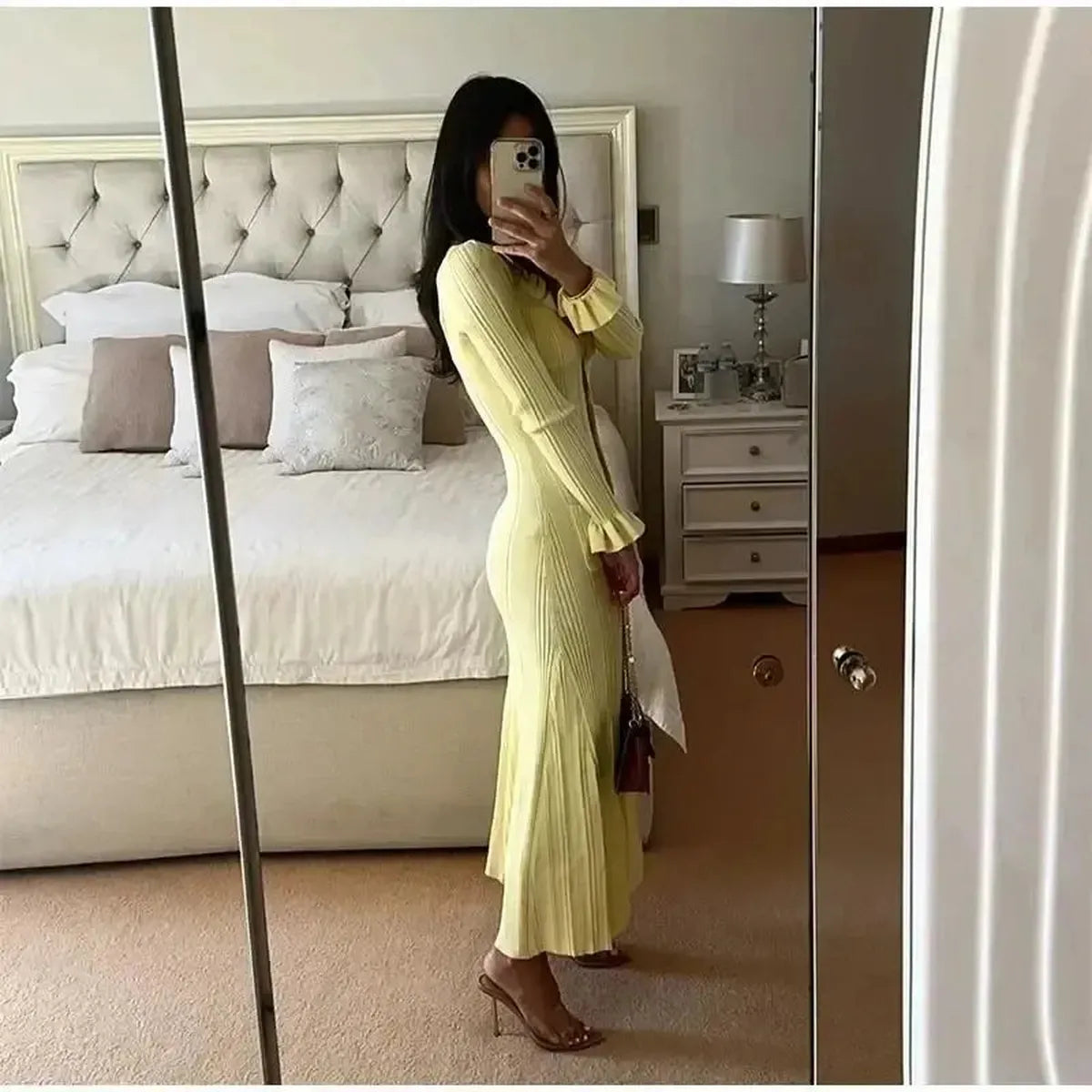 Robe Pull à Volants-Saylana
