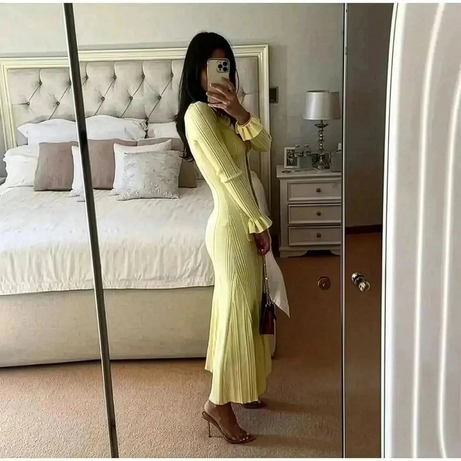 Robe Pull à Volants - Saylana