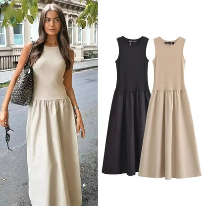 Robe Sans Manches Chic-Saylana
