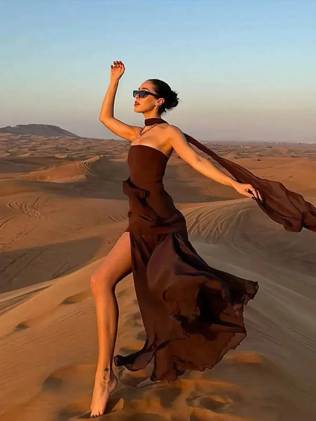 Robe Sans Manches & Fluide-Saylana