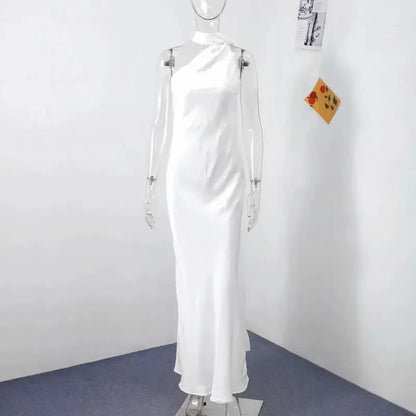 Robe Satinée Dos Nu-Saylana