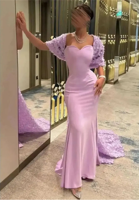 Robe Sirène Élégante avec Châle-Saylana