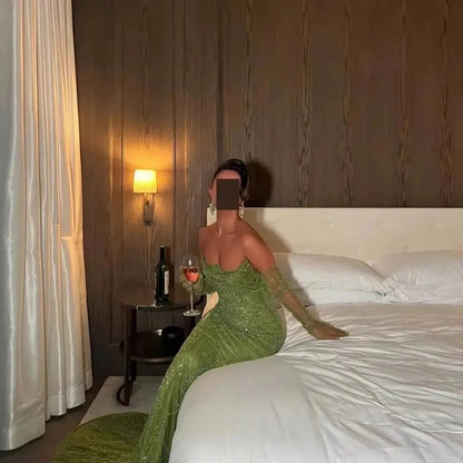 Robe Sirène Luxe Brillante Femme-Saylana