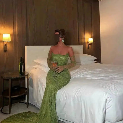Robe Sirène Luxe Brillante Femme-Saylana