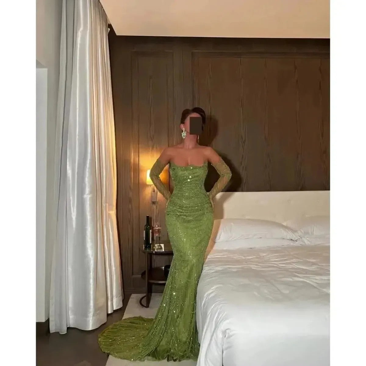 Robe Sirène Luxe Brillante Femme-Saylana