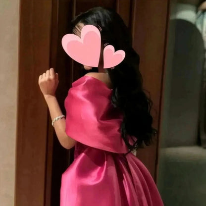 Robe Sirène Rouge Nœud Chic - Saylana