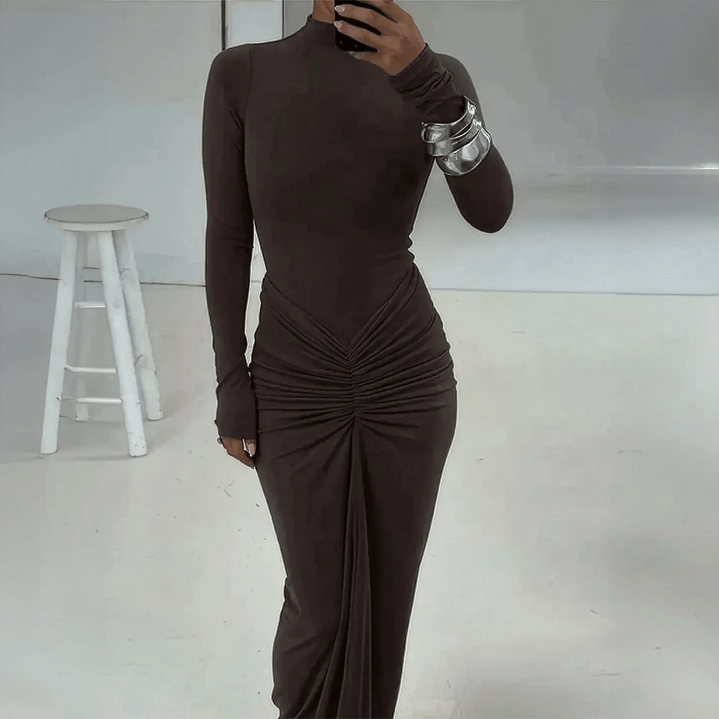 Robe Slim Plissée - Saylana