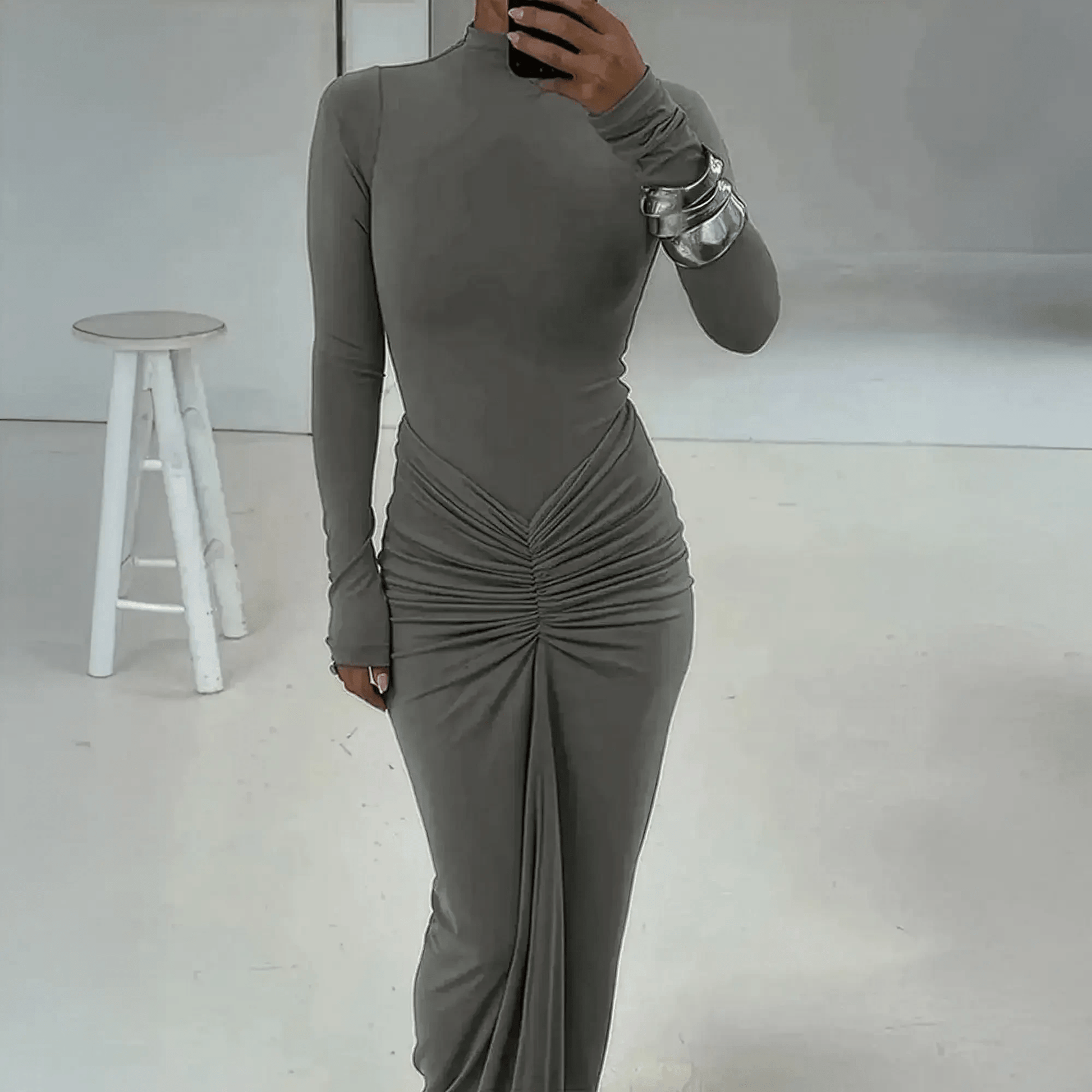 Robe Slim Plissée - Saylana
